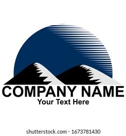 vector logo of a mountain. company logo