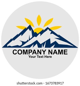 vector logo of a mountain. company logo