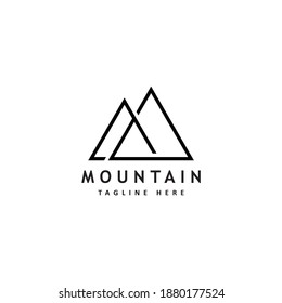 Vector Logo Mountain Design Nature