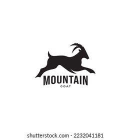 Vector Logo of Mountain Goat and goat farm.
