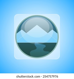 Vector logo mountains
