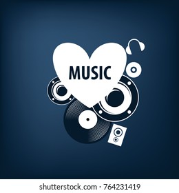 vector logo music