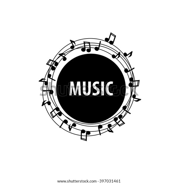 Vector Logo Music Stock Vector (Royalty Free) 397031461