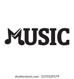 the vector logo music design
