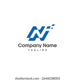 vector logo N. logo template