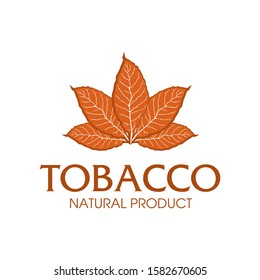 Vector Logo For Natural Tobacco Products, Goods