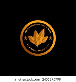 Vector logo for natural tobacco products, goods