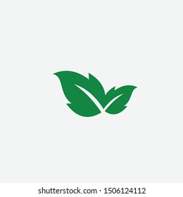 vector logo, nature leaf icon  template