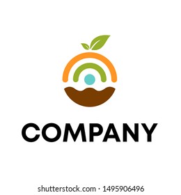 vector logo for nature style