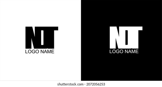 Vector Logo NDT Black and White
