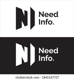 Vector Logo Need Info For News Or Company Black And White