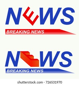 Vector of logo news symbol or icon