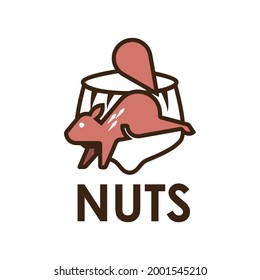 Vector logo of the nuts and dried fruits store