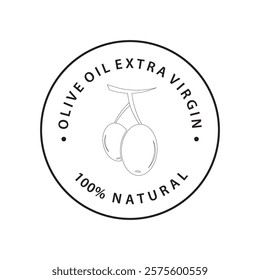 Vector logo of olive branch with leaves. Modern hand drawn vector olive oil icons. Branding concept for olive oil company, organic, eco-friendly oil products, wellness, beauty, culinary services