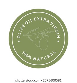 Vector logo of olive branch with leaves. Modern hand drawn vector olive oil icons. Branding concept for olive oil company, organic, eco-friendly oil products, wellness, beauty, culinary services