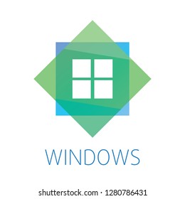 Vector logo on the theme of Windows, doors