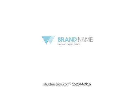 Vector logo on which an abstract image of a tooth in the form of two triangles.