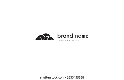 Vector logo on which the abstract image of the cloud.