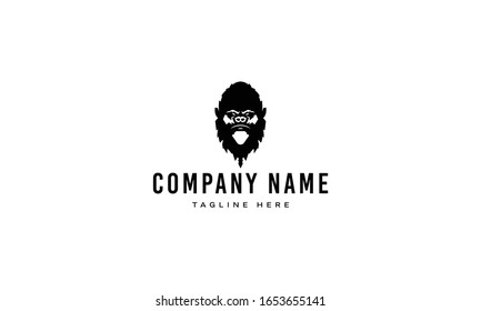 Vector logo on which an abstract image of a bigfoot head.