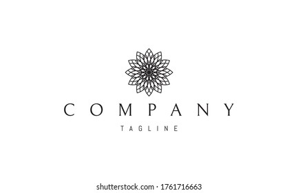 Vector logo on which an abstract image of shamballa.