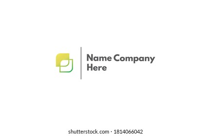 Vector logo on which the abstract image of the letter S in the form of two lemons.