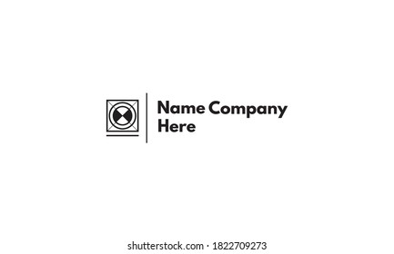 Vector logo on which an abstract image of the camera lens.