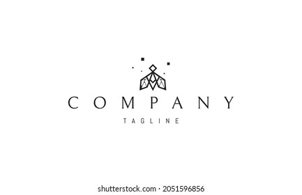 Logo vectorial en el que una imagen abstracta de una abeja en un estilo de píxel.