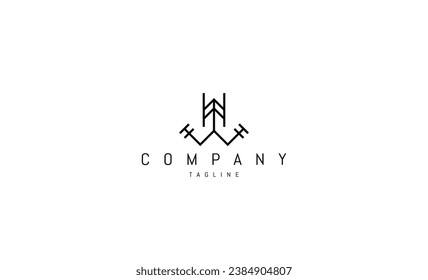 Vector logo on which an abstract image of the Greek column.