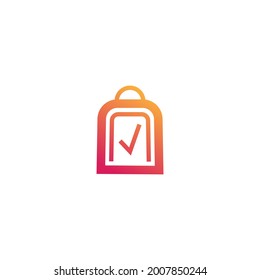 Vector logo online shop for business.