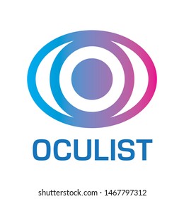 vector logo optometrist, optics and vision check