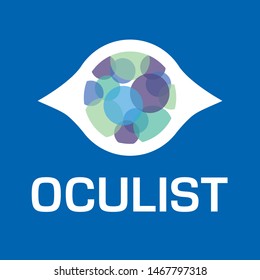 vector logo optometrist, optics and vision check