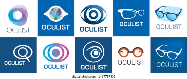 vector logo optometrist, optics and vision check