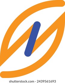 vector logo with orange color 