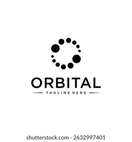 vector logo orbit. logo illustration