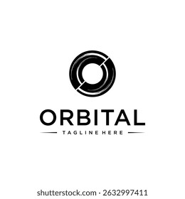 vector logo orbit. logo illustration