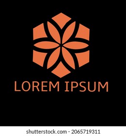 Logo vector adorno abstracto simple elegante bien para marca