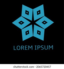 Logo vector adorno abstracto simple elegante bien para marca