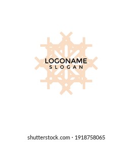 Vector logo ornament with minimalist design