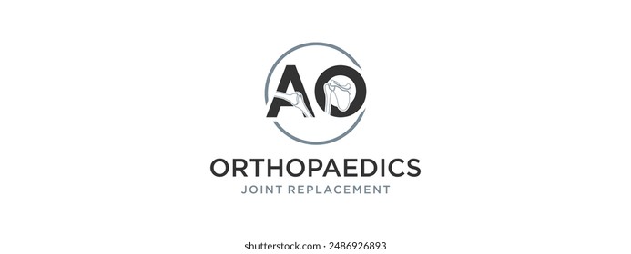 vector logo of orthopedics specializing in medicine