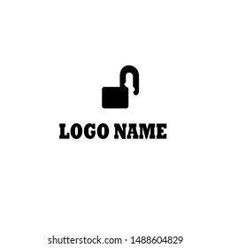 vector logo padlock against a white background