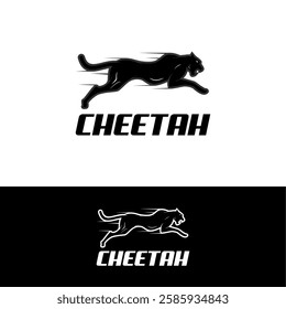 vector logo panther leopard cheetah silhouette