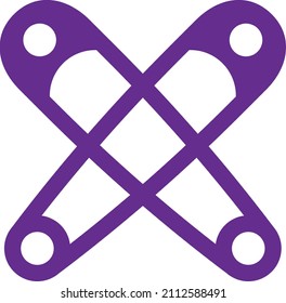 vector logo paper clip icon design