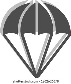 Vector logo Parachute on a white background.