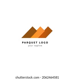 Vector logo parquet, laminate, flooring, tiles