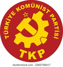 Vector logo of the "Türkiye komünist Partisi" operating in Turkey.