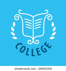 vector logo patterns and books for college