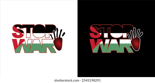 Logotipo vetorial de Paz e Tranquilidade é melhor que Guerra