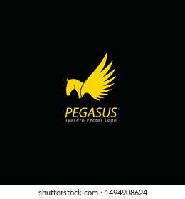 Vector logo of Pegasus Gold color