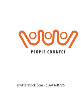vector logo people design