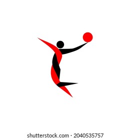 Vector Logo People Doing Active Sports Stock Vector (Royalty Free ...